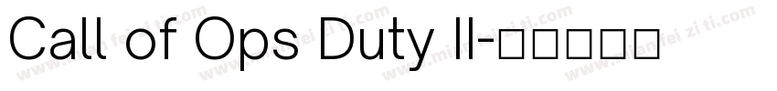 Call of Ops Duty II字体转换